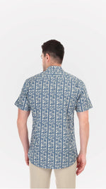 Blue Floral pure Cotton Summer Shirts by FD