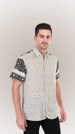 Cream Printed Cotton Shirts By FD