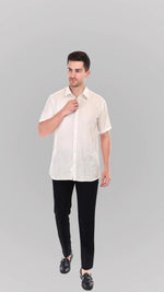 White Linen Shirts By FD