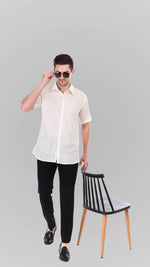 White Linen Shirts By FD