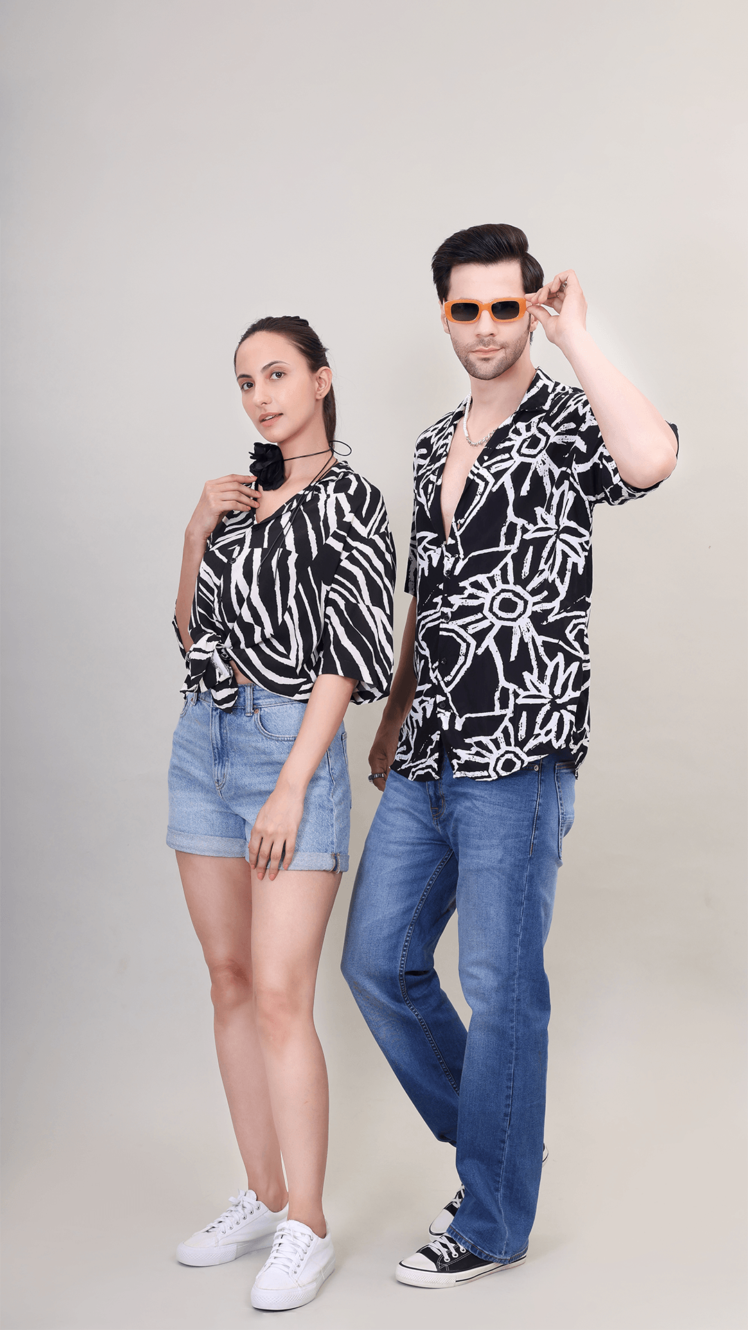 Monochrome Mania oversized unisex shirt for your perfect vacation