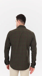 Brown Jute Shirts with Checks by FD