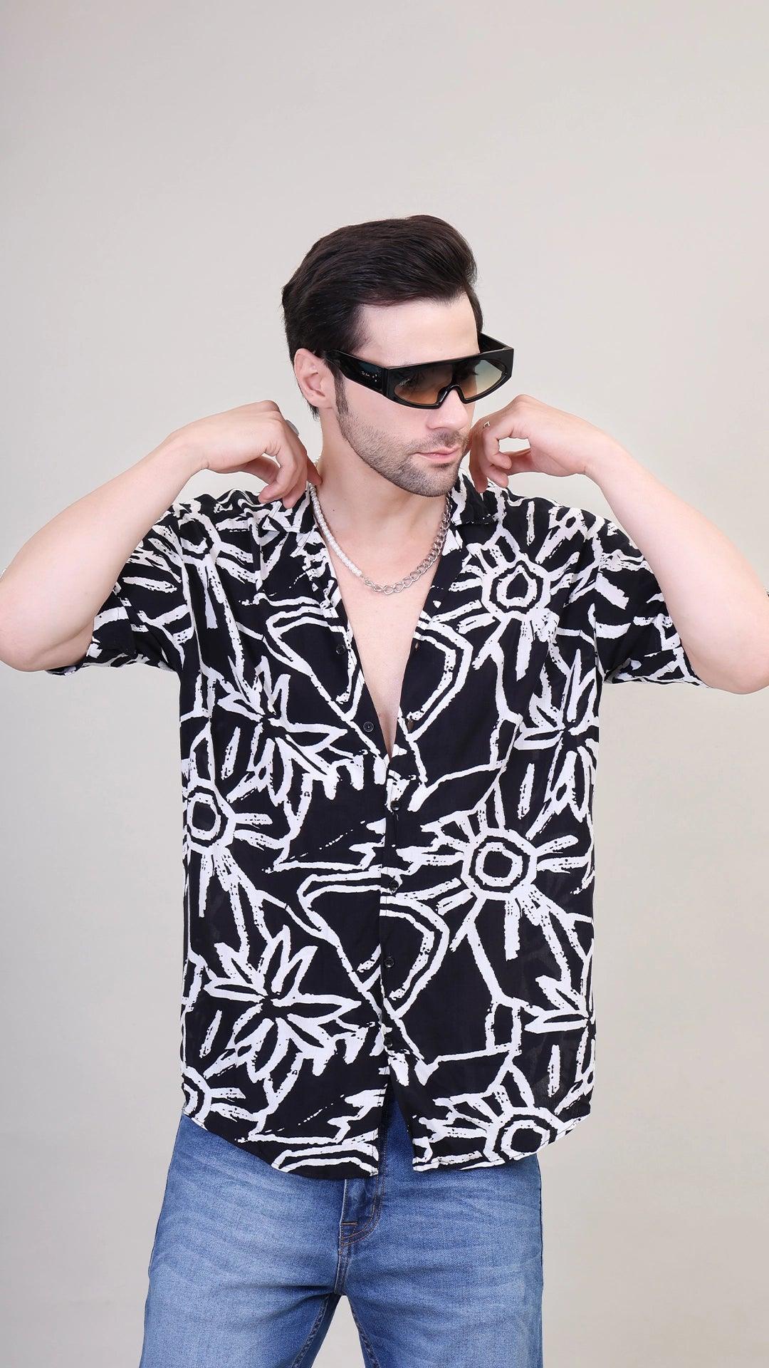 Monochrome Mania oversized unisex shirt for your perfect vacation