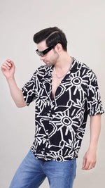 Monochrome Mania oversized unisex shirt for your perfect vacation