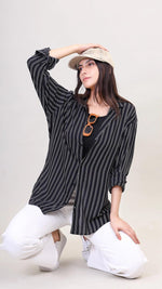 Midnight Stripe Casual Shirt by FD