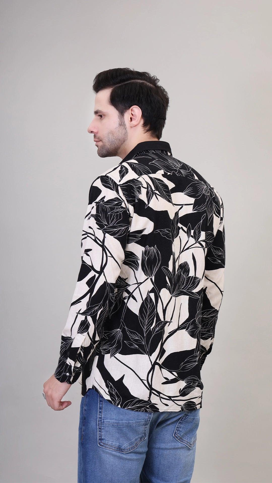 Noir Botanical Shirt by FD