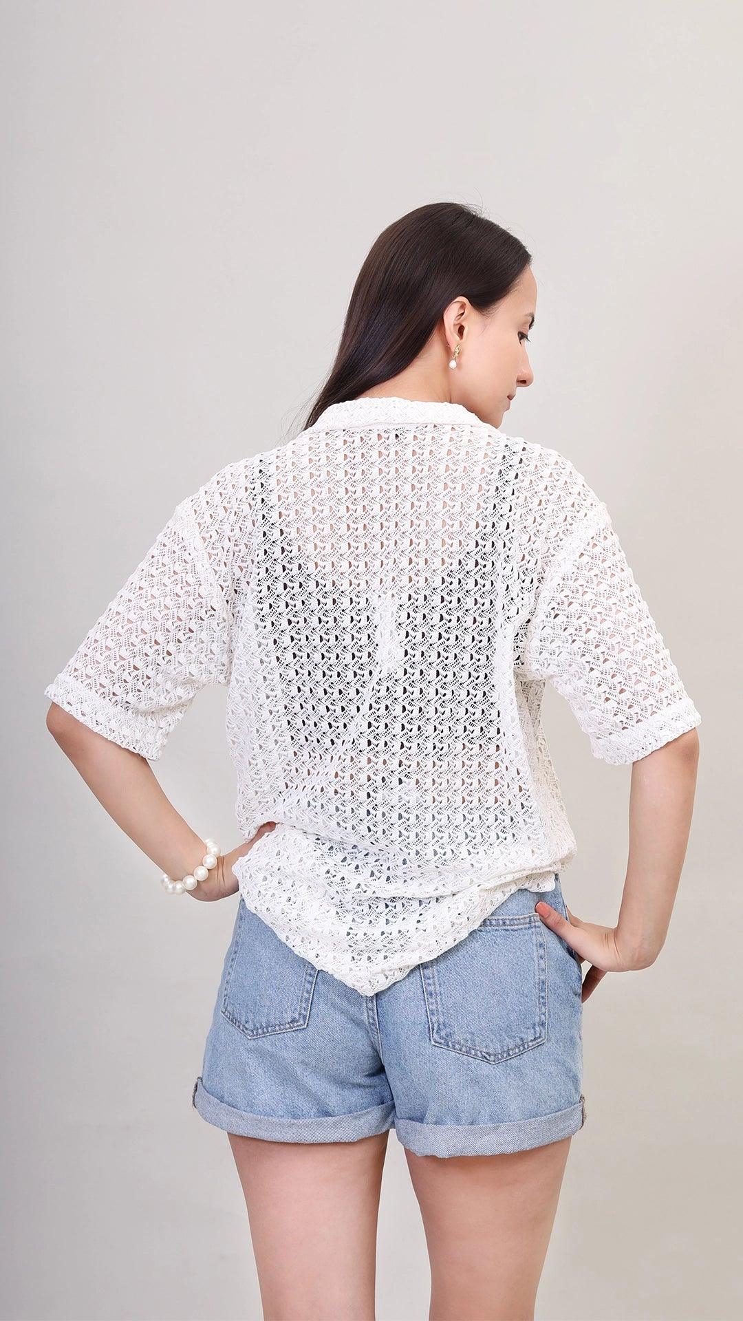 Breezy Lace Button-Up by FD