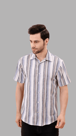 Striped Jute Summer Shirt