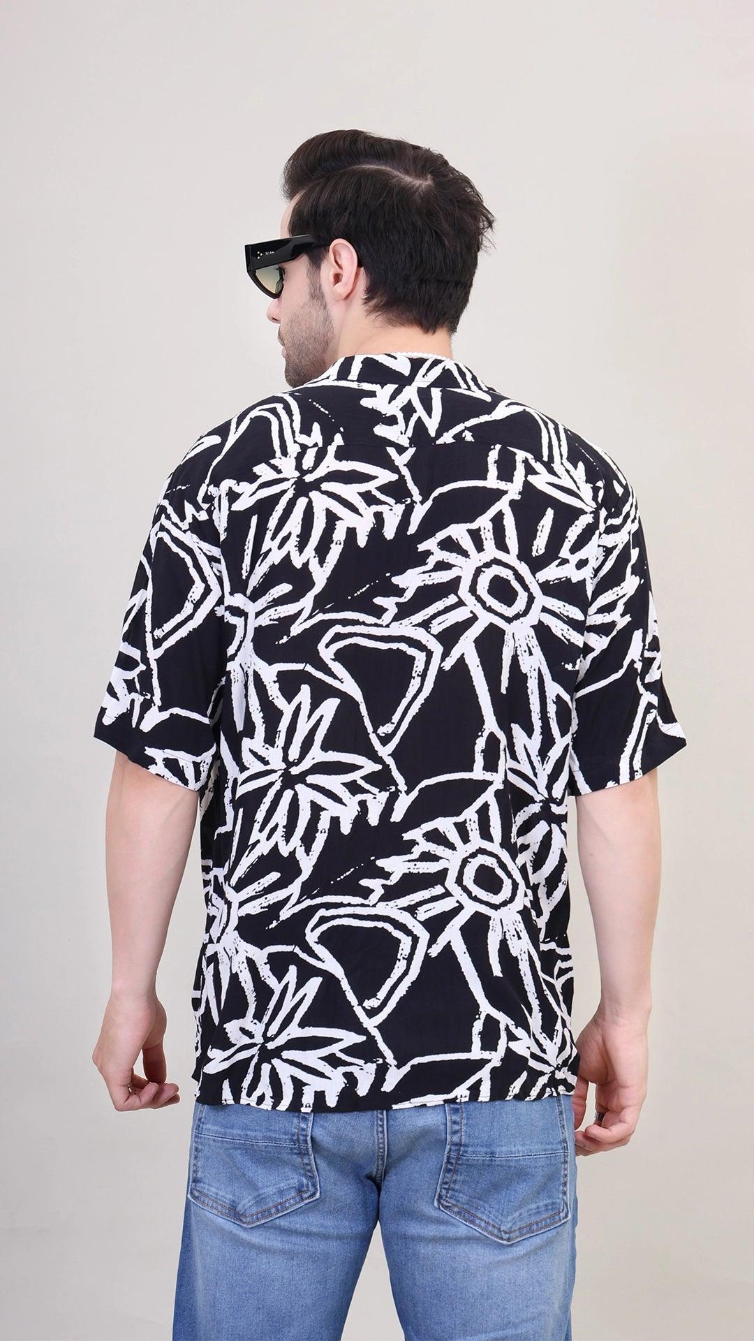 Monochrome Mania oversized unisex shirt for your perfect vacation