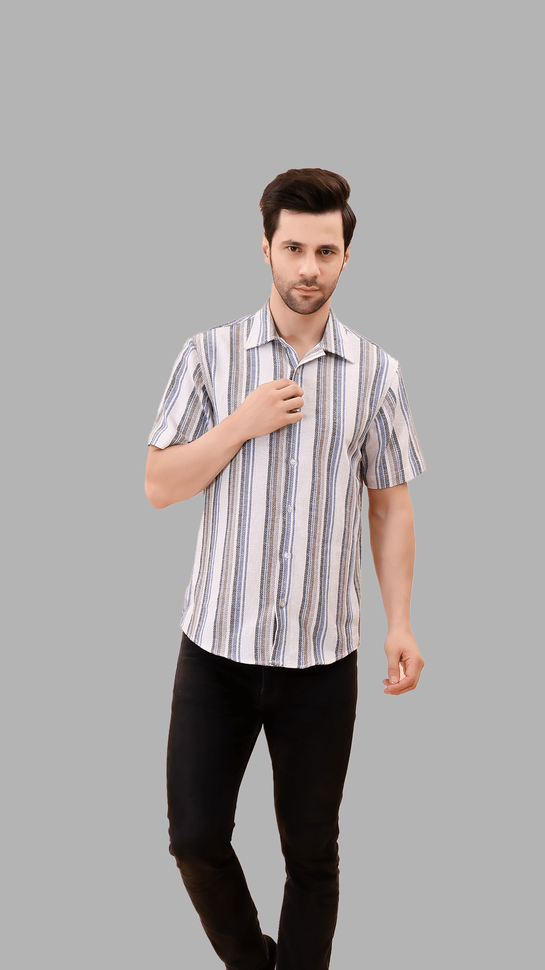 Striped Jute Summer Shirt