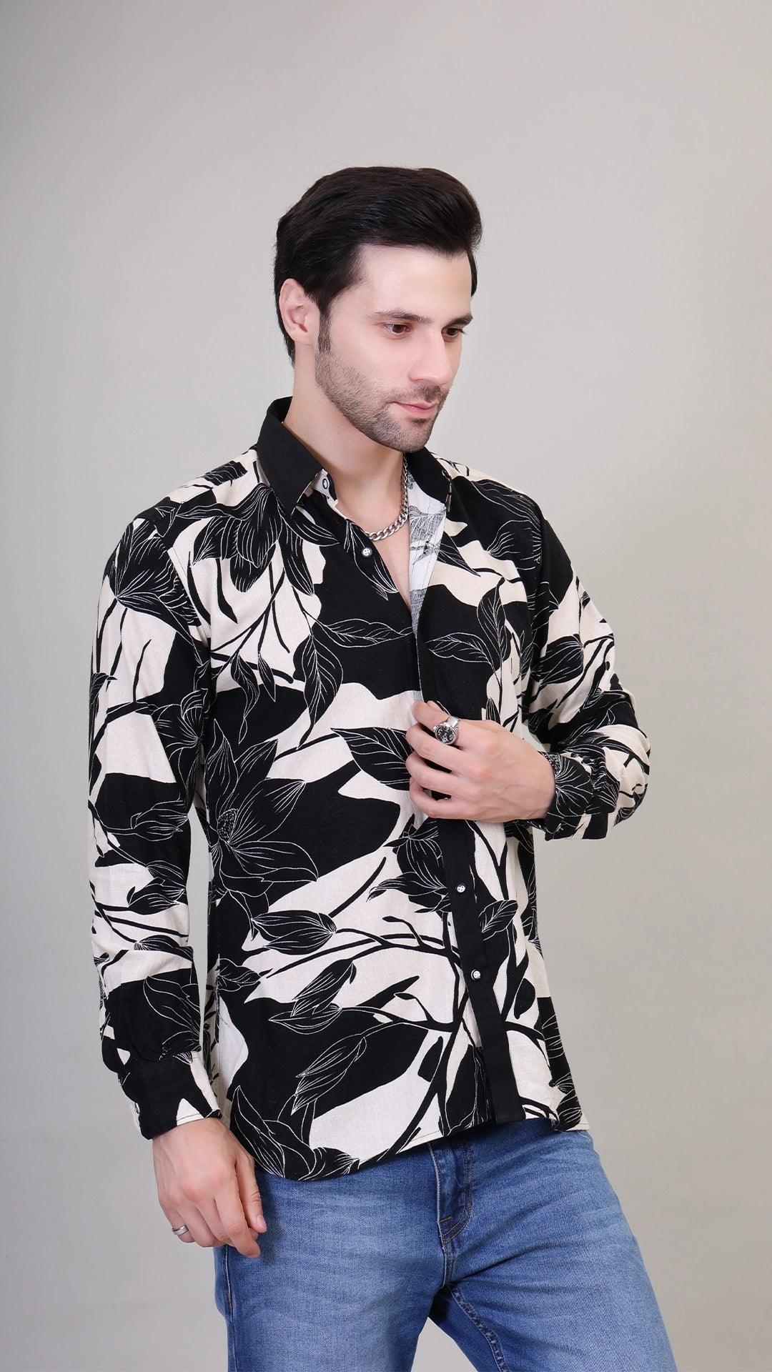 Noir Botanical Shirt by FD