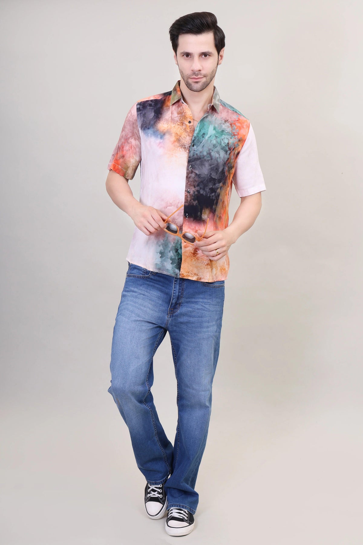 Vibrant Tie-Dye Abstract Unisex Shirt