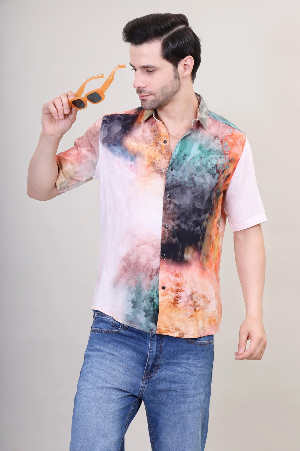 Vibrant Tie-Dye Abstract Unisex Shirt