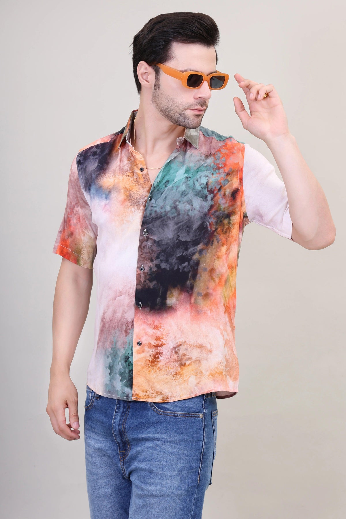 Vibrant Tie-Dye Abstract Unisex Shirt