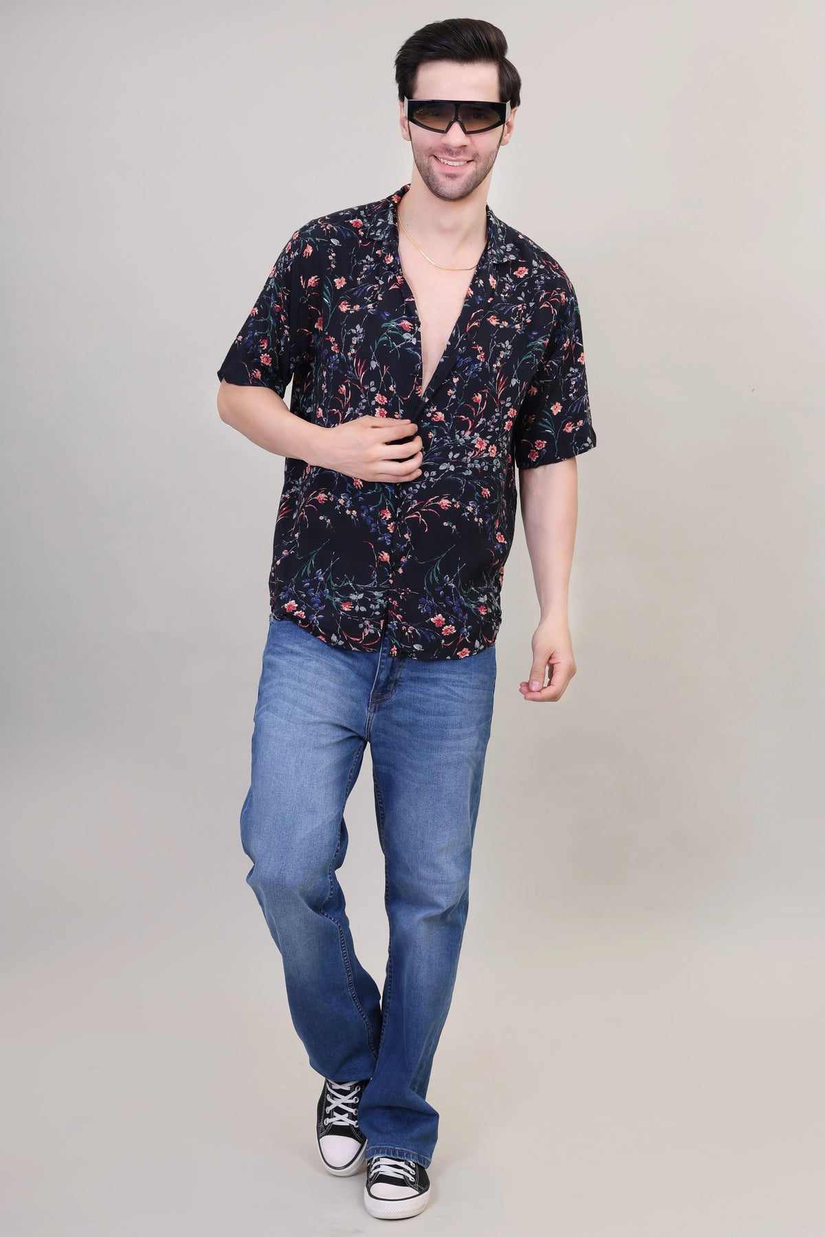 Unisex Floral Vacation-Ready Shirt