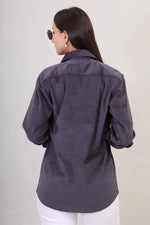 Women's Corduroy Patch Pocket Shirt