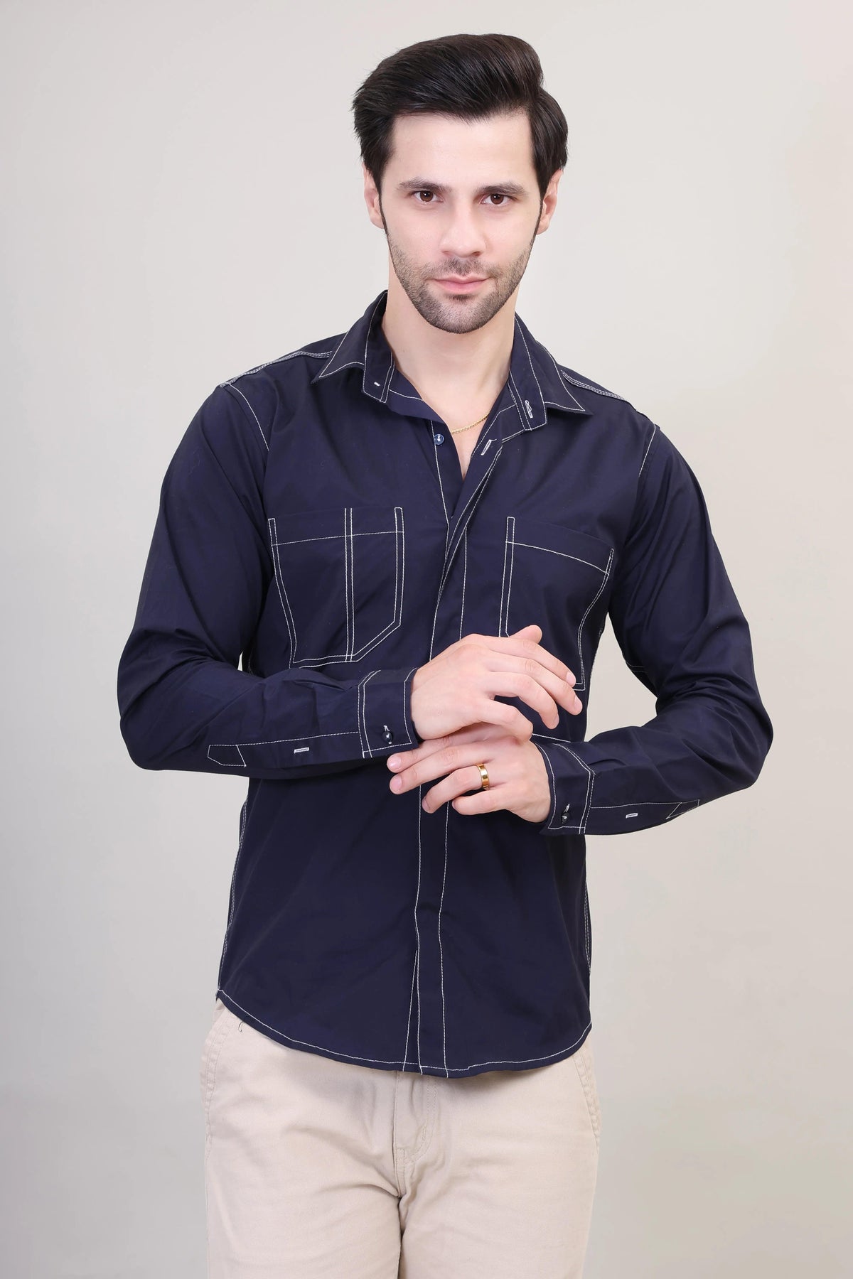 Top Stitch Men's Shirt