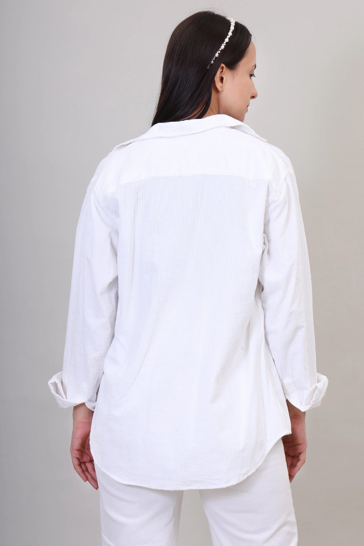 Winter White: Women's Cord Shirt