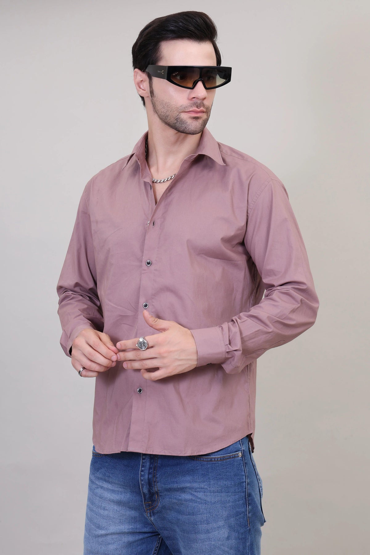 Lilac Breeze Cotton Shirt