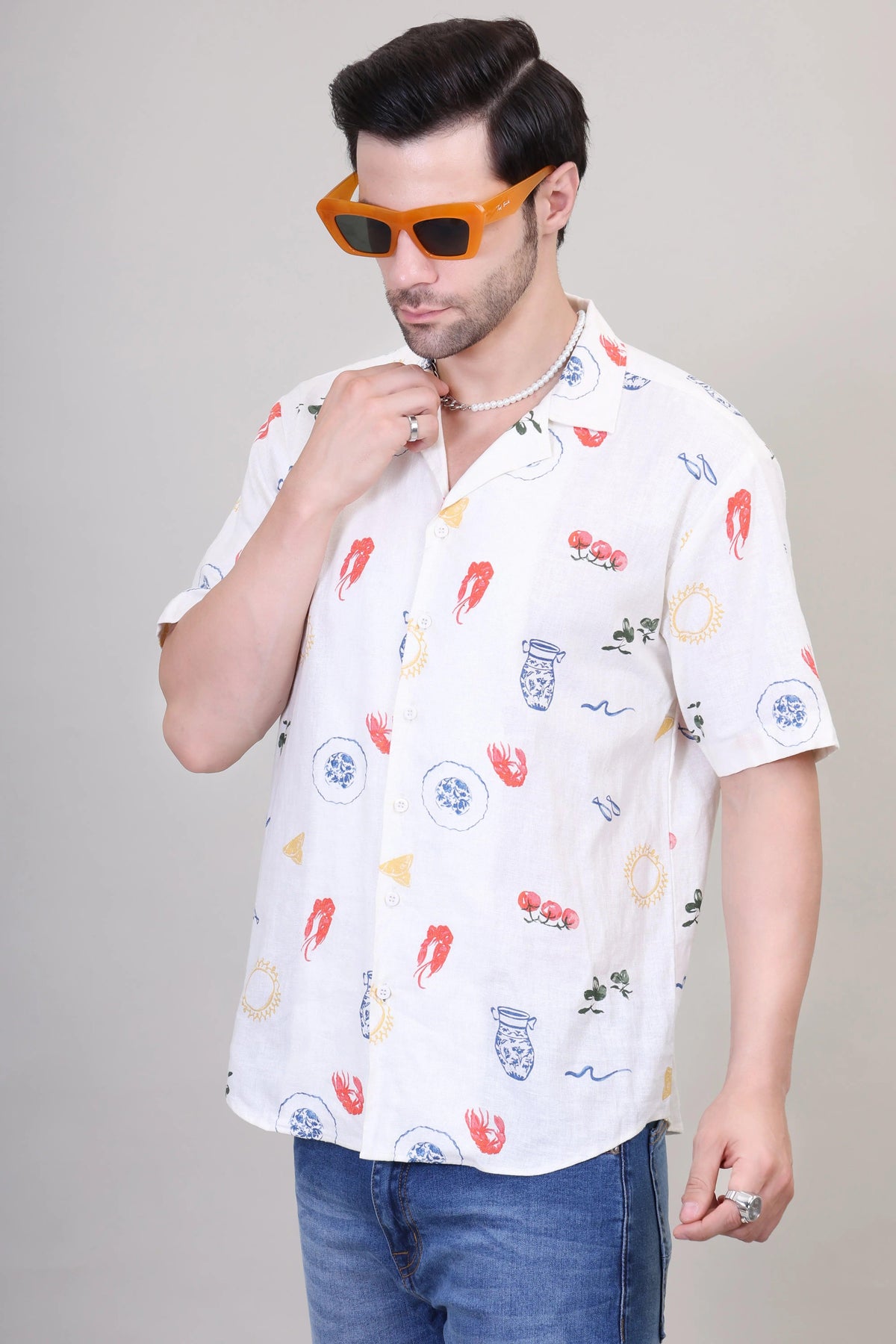 Lobster Lovin' Cotton Shirt