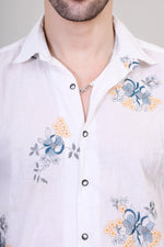 Floral Fantasy Embroidered Shirt