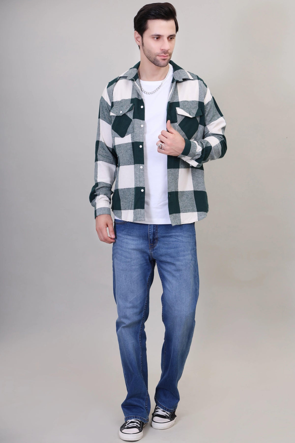 Evergreen Cozy Checkered Shirt