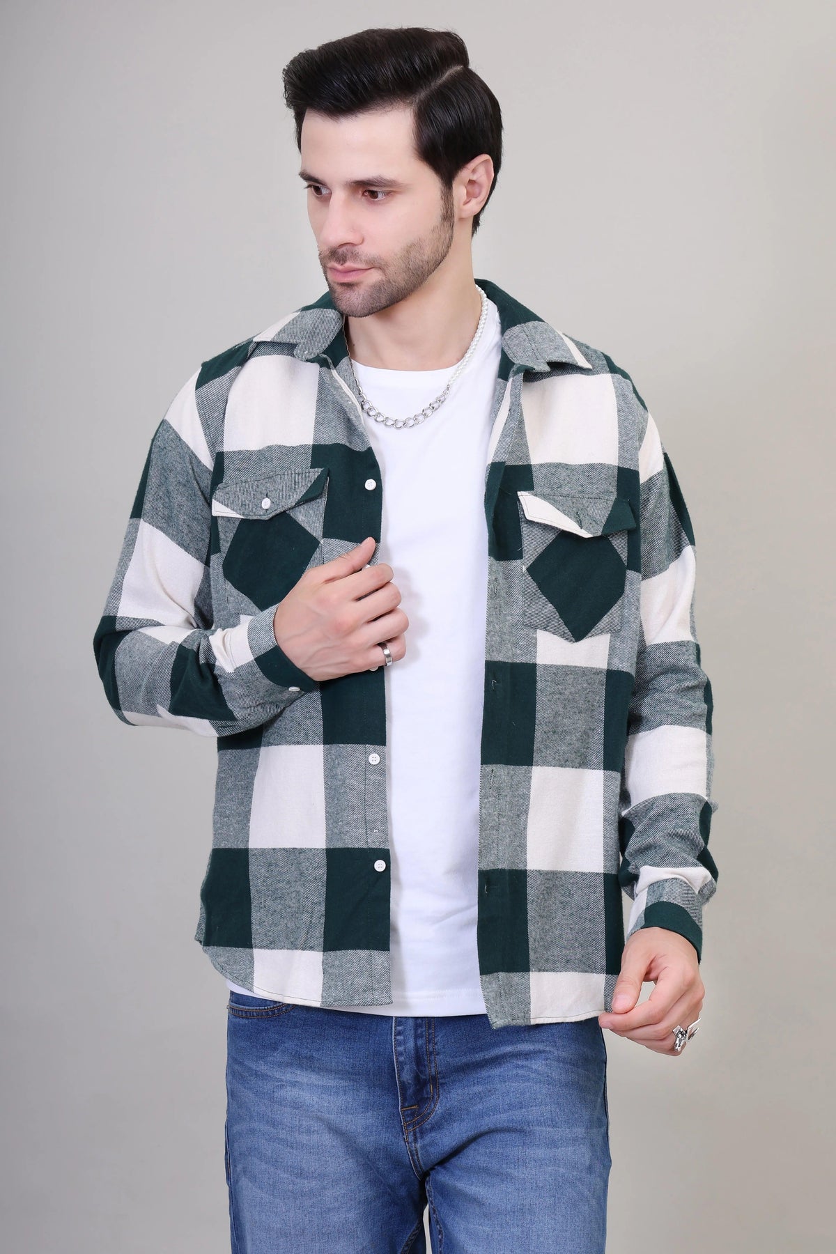 Evergreen Cozy Checkered Shirt