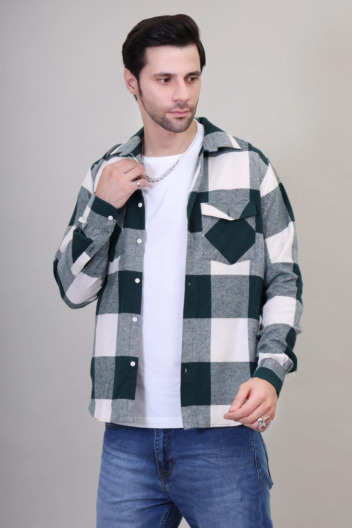 Evergreen Cozy Checkered Shirt