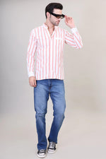 Striped Swagger Cotton Shirt