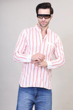 Striped Swagger Cotton Shirt