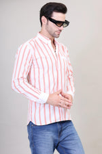 Striped Swagger Cotton Shirt