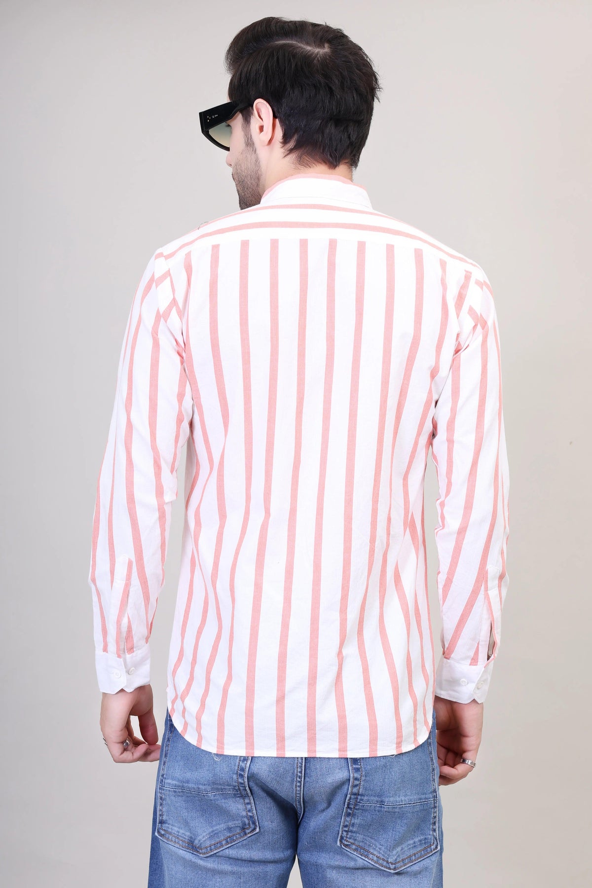 Striped Swagger Cotton Shirt