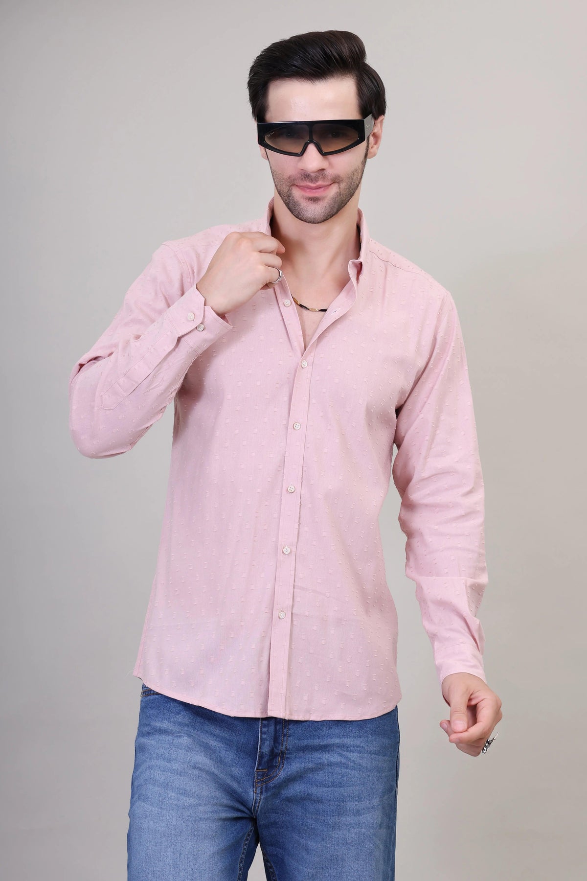 Rose Quartz Cotton Shirt