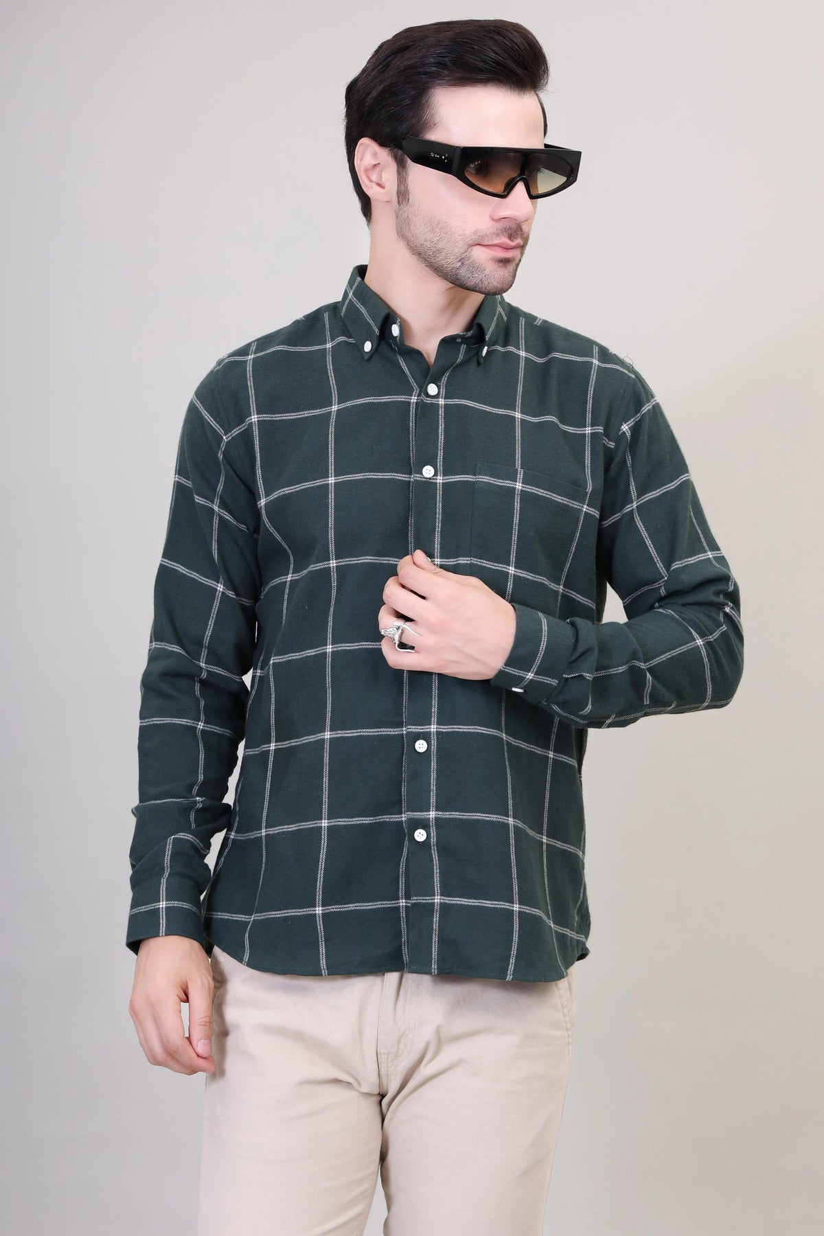 Cozy Checkered Wool Shirt