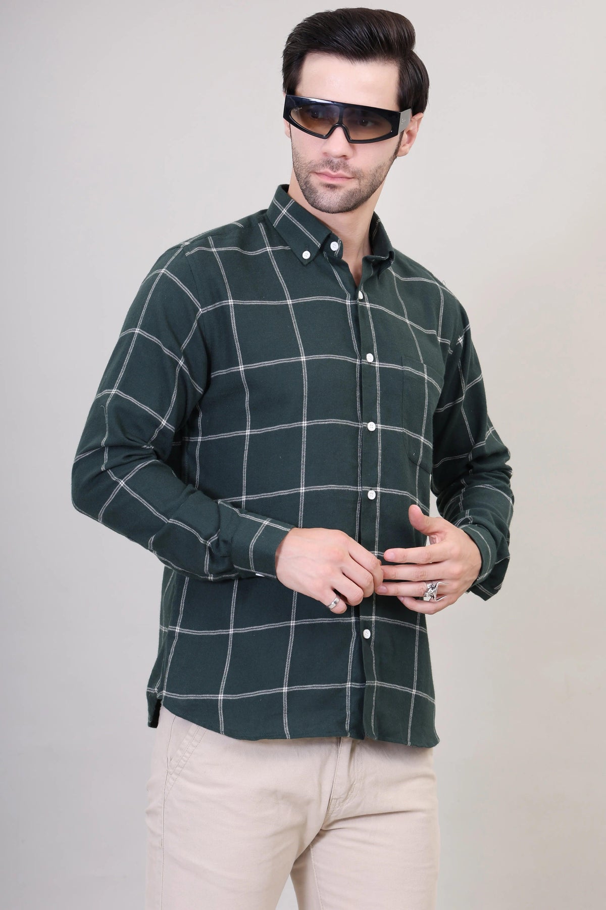 Cozy Checkered Wool Shirt