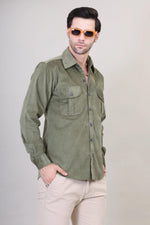 Olive Essential Corduroy Shirt