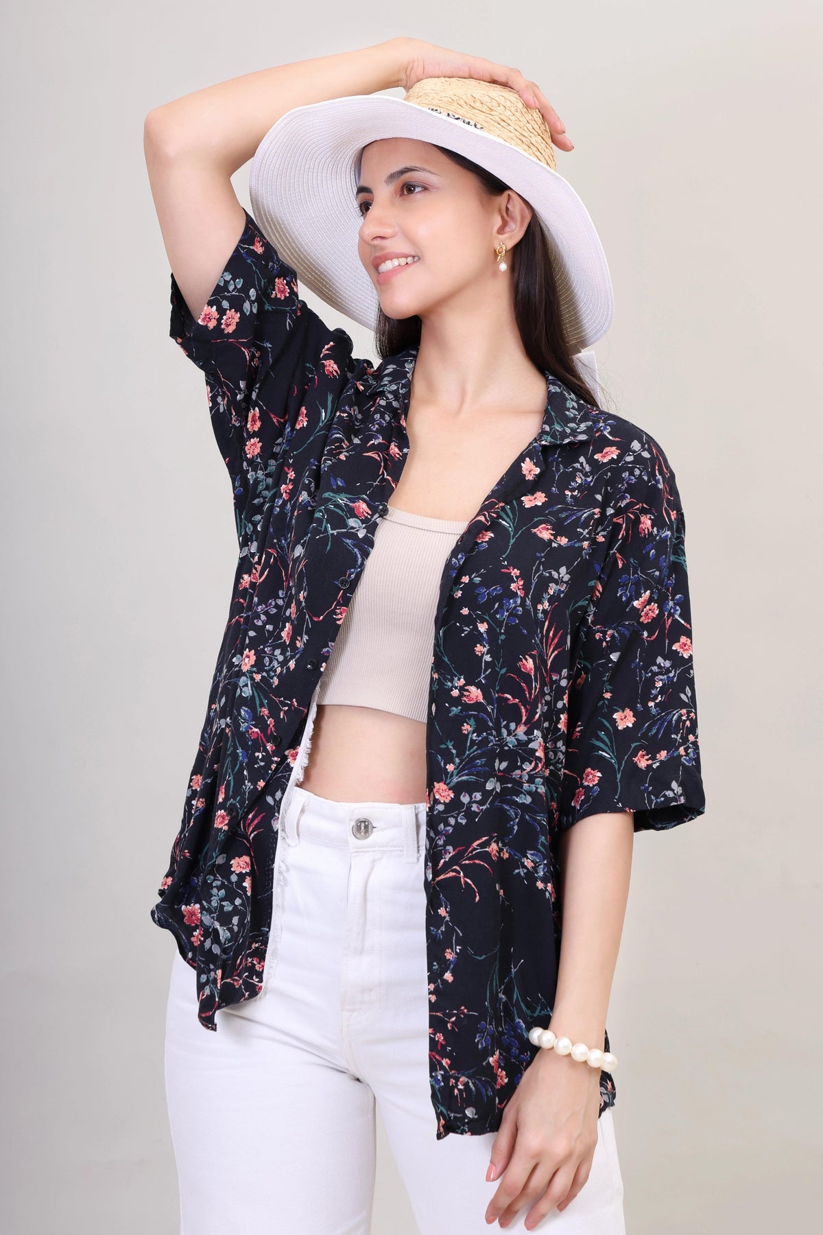 Unisex Floral Vacation-Ready Shirt